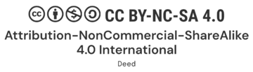 Creative Commons Attribution-NonCommercial-ShareAlike 4.0 International